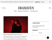 Tablet Screenshot of dramaten.se